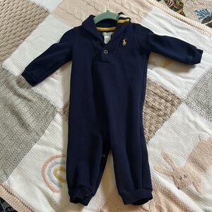 Ralph Lauren Baby Navy Jumpsuit 6 Months